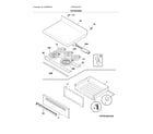 Frigidaire FFEF3054TSF top/drawer diagram