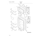 Frigidaire LFTR1821TF2 door diagram