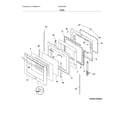 Frigidaire FGEF3035RFC door diagram