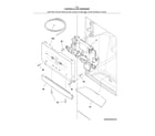 Kenmore 25370343416 controls & ice dispenser diagram