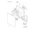 Frigidaire DGCD2444SA2A door diagram