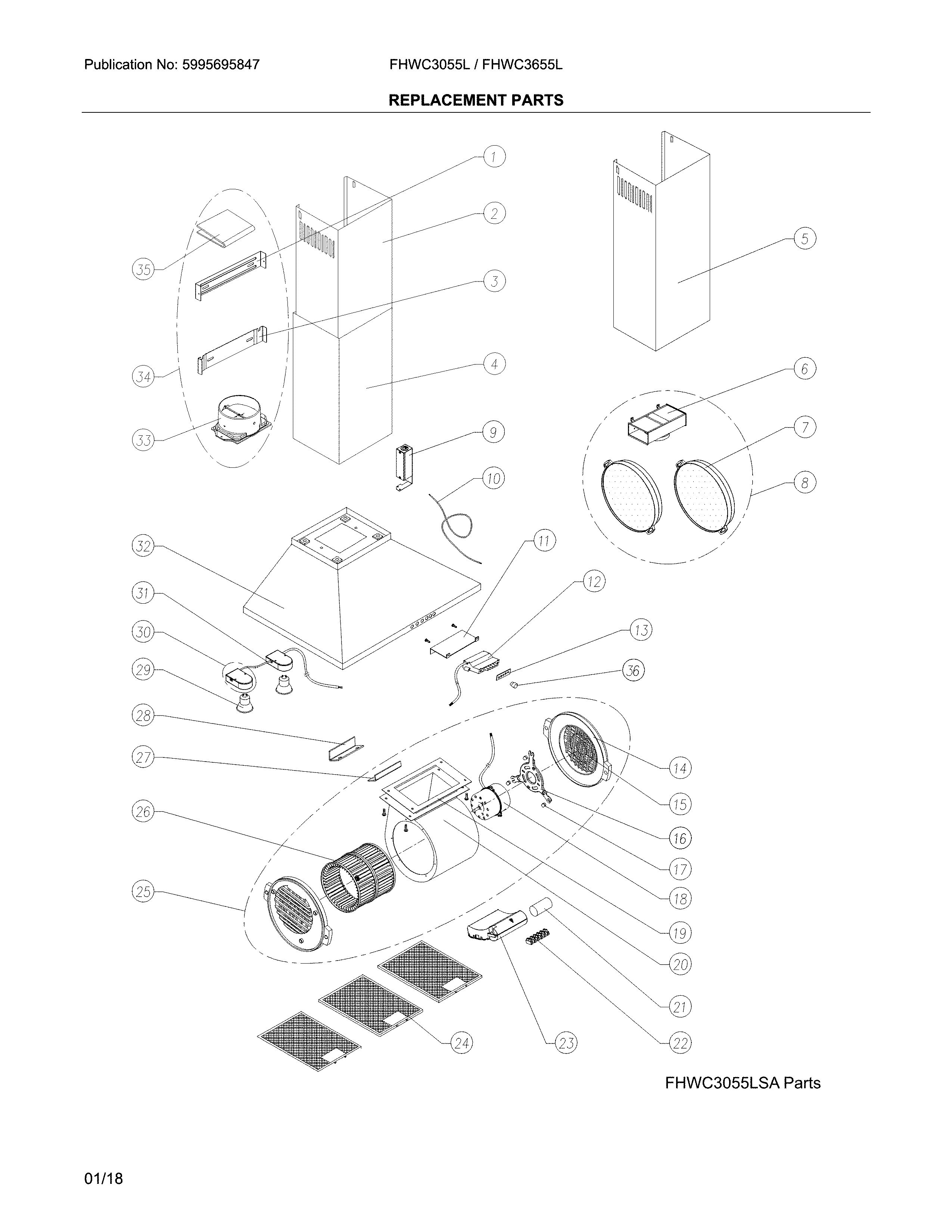 Replacement parts