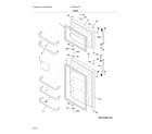 Frigidaire LFTR2021TF1 doors diagram