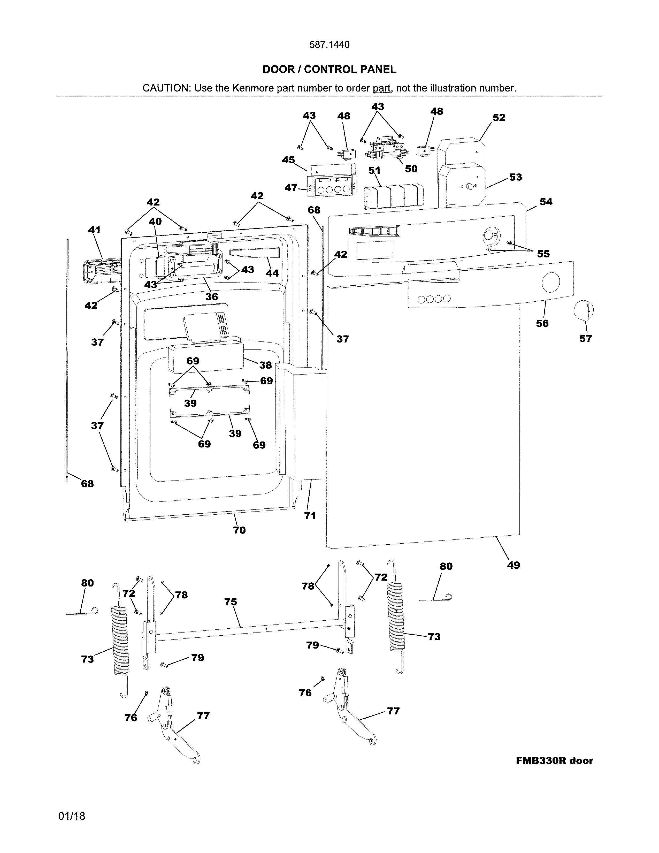 Door / control panel