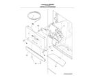 Frigidaire FGHB2866PE1 controls & ice dispenser diagram