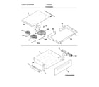 Frigidaire FFES3025PBJ top/drawer diagram