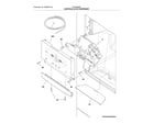 Frigidaire FGHB2866PE3 controls & ice dispenser diagram