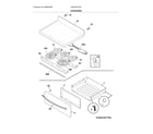 Frigidaire CGEF3037TDD top/drawer diagram