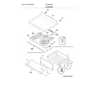 Frigidaire CGEF3058RWE top/drawer diagram