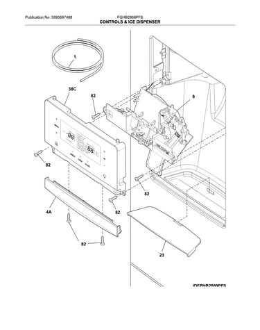 Controls & ice dispenser