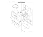 Frigidaire FGHB2866PFCA controls & ice dispenser diagram
