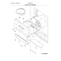 Frigidaire FGHB2866PFAA controls & ice dispenser diagram