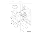 Frigidaire FGHB2866PEBA controls & ice dispenser diagram