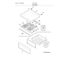 Frigidaire FGEF3030PWE top/drawer diagram