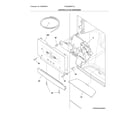 Frigidaire FGHB2866PFJA controls & ice dispenser diagram