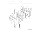 Frigidaire CFEF3054TFC door diagram