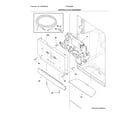 Frigidaire FGHB2866PEHA controls & ice dispenser diagram