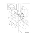 Frigidaire FGHB2866PFNA controls & ice dispenser diagram