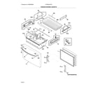 Frigidaire FFHD2250TS0 freezer drawer, baskets diagram