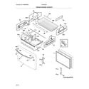 Frigidaire FFHD2250TS1 freezer drawer, baskets diagram