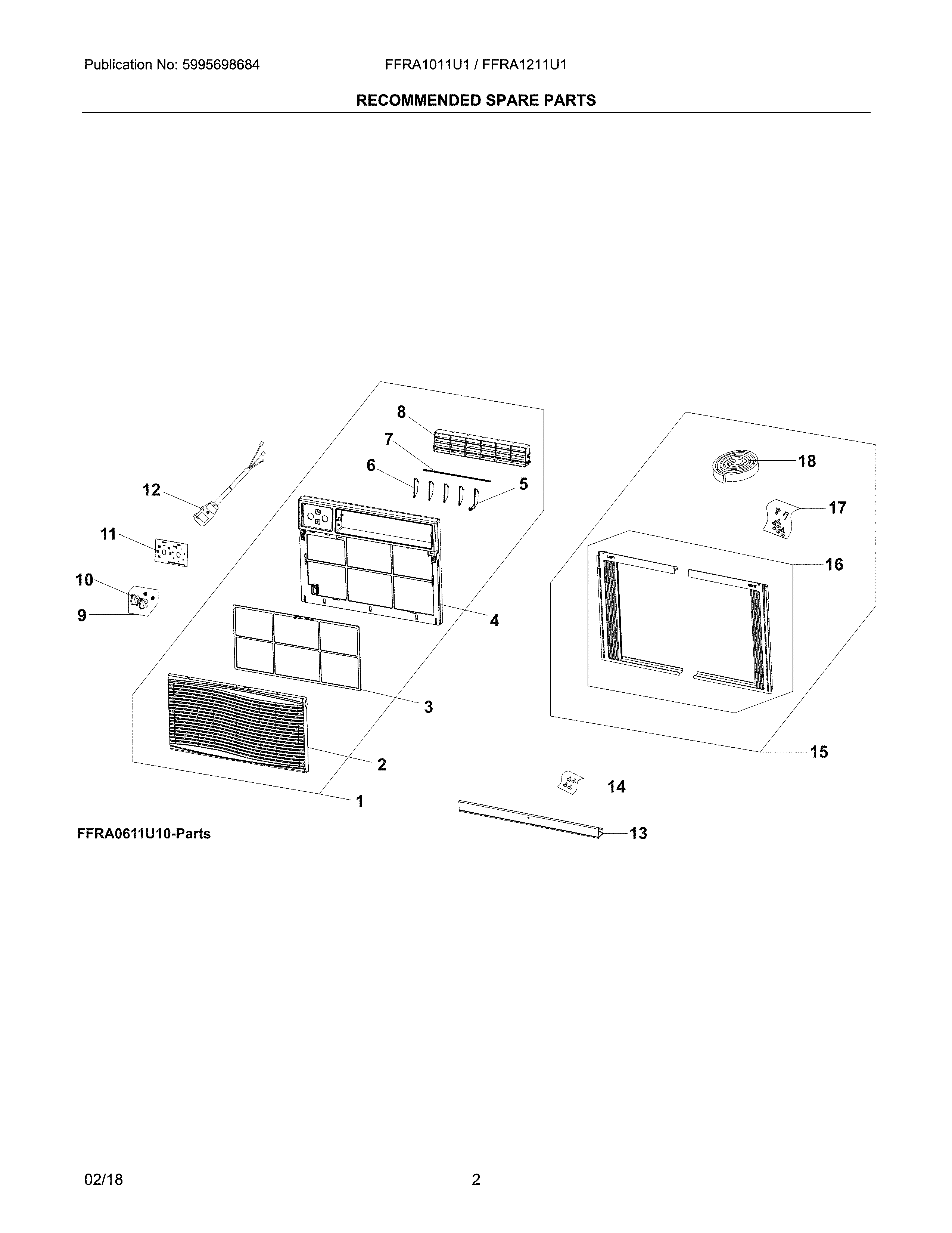 Recommended spare parts