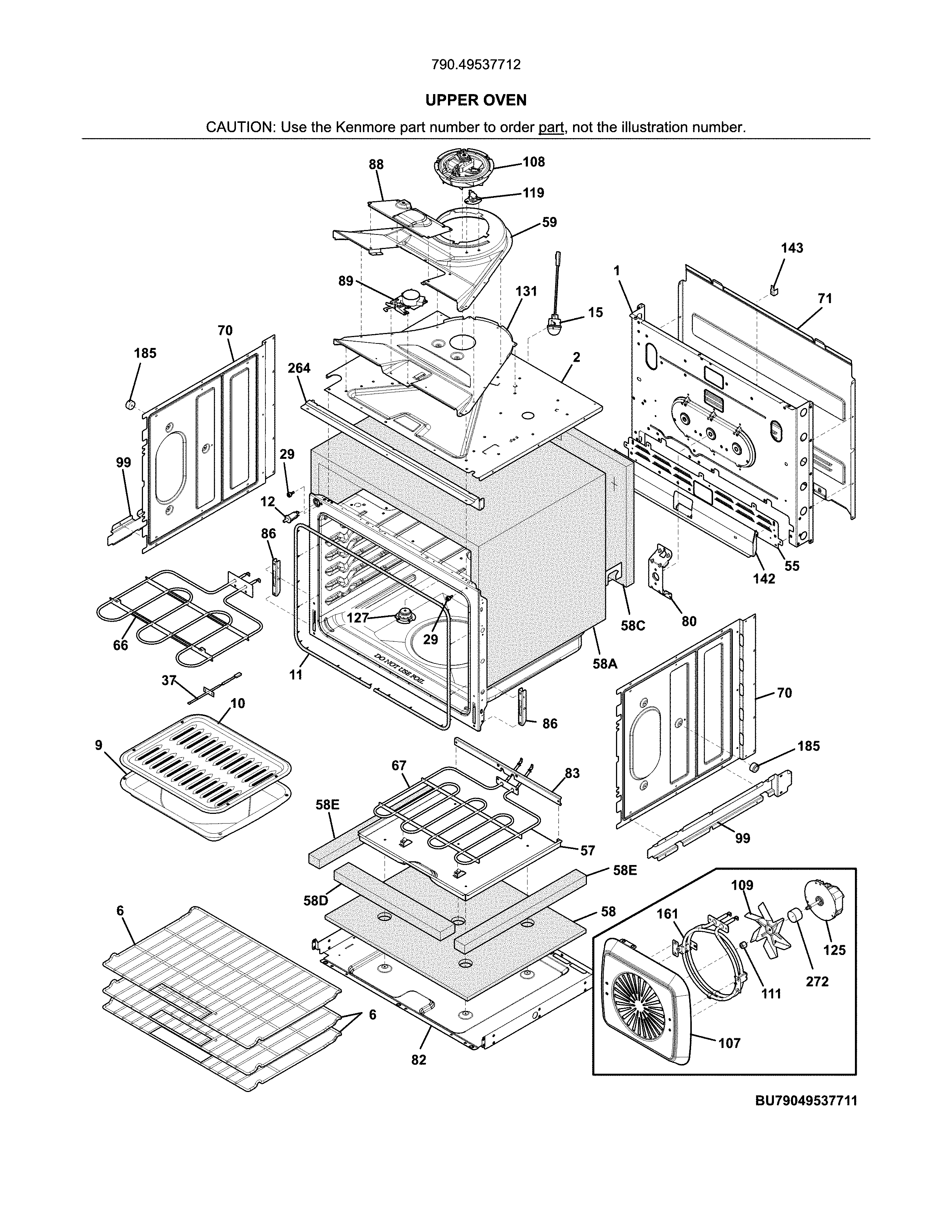 Upper oven
