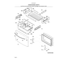 Kenmore 25370443411 freezer drawer, baskets diagram