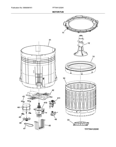 Motor/tub