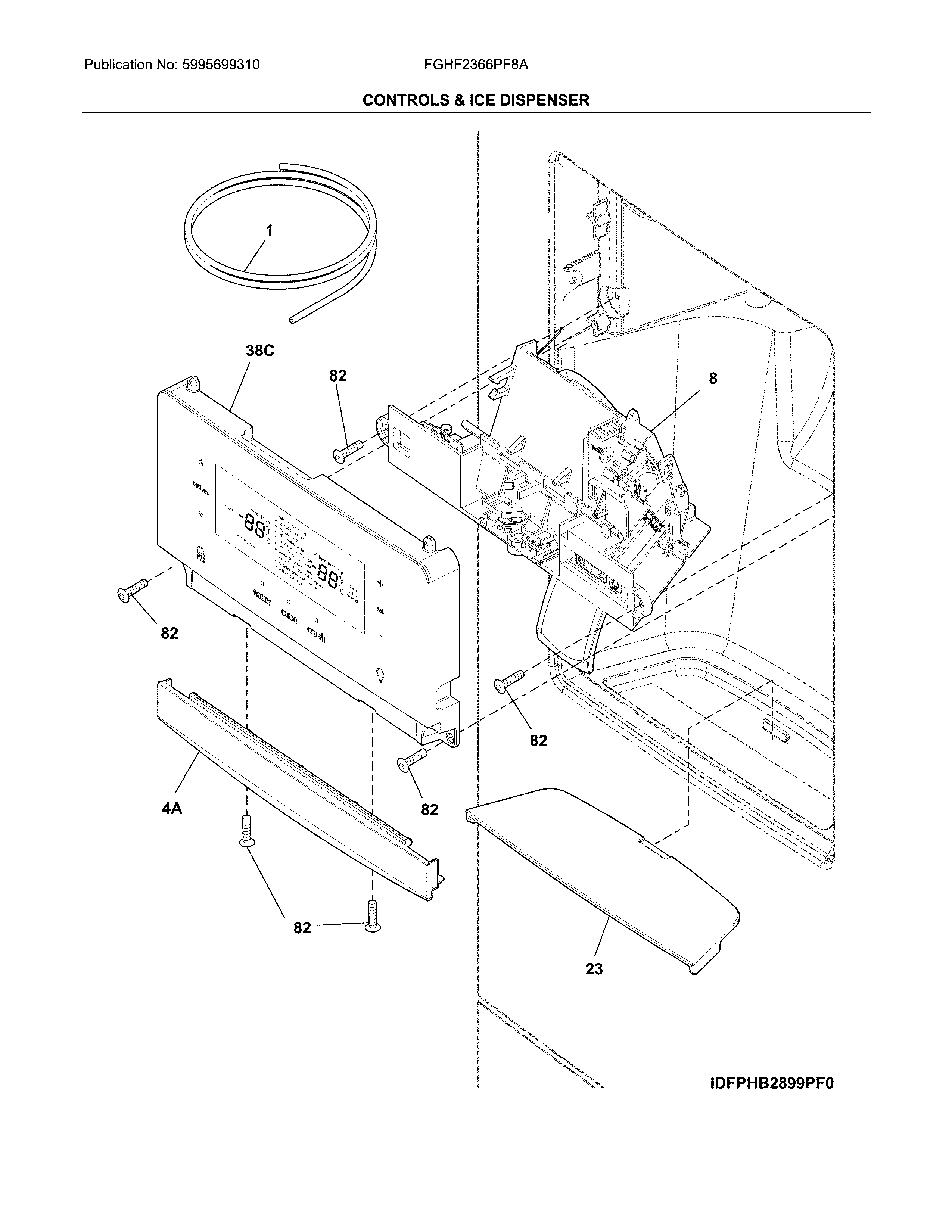 CONTROLS & ICE DISPENSER