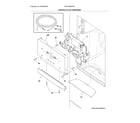 Frigidaire FGHF2366PFEA controls & ice dispenser diagram