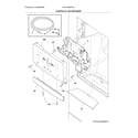 Frigidaire FGHF2366PFEA controls & ice dispenser diagram