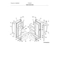 Frigidaire FFHD2250TD3 fresh food doors diagram