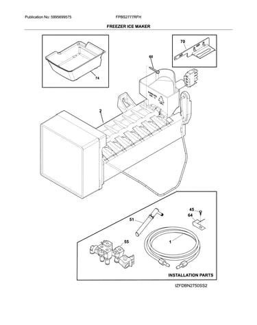 Freezer ice maker