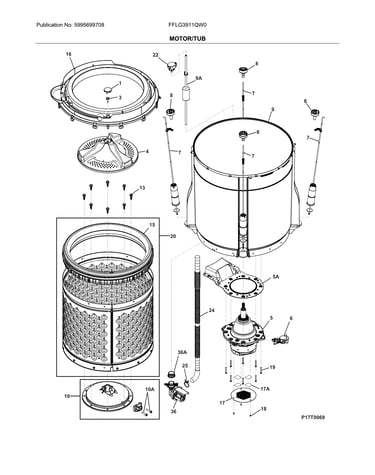 Motor/tub