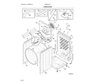 Electrolux EIMED5CQT0 cabinet/drum diagram