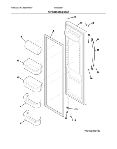 Refrigerator door