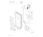 Frigidaire FFFH21F6QWC door diagram