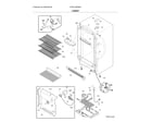 Frigidaire FFRU17B2QWE cabinet diagram