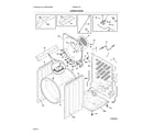 Electrolux EFMG617SIW0 cabinet/drum diagram