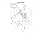 Frigidaire FGHB2868TF1 controls & ice dispenser diagram