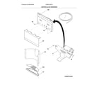 Electrolux E23BC79SPS2 controls & ice dispenser diagram