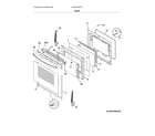 Frigidaire FGEF3036TFD door diagram