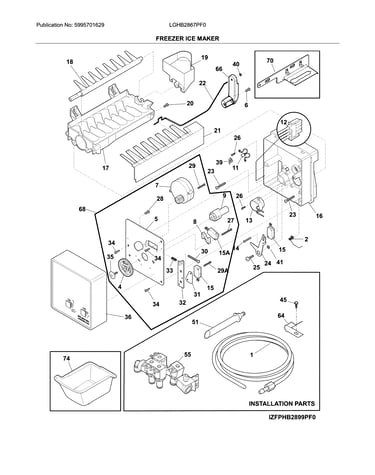 Freezer ice maker