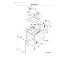 Frigidaire CFLE3900UW0 lower cabinet/top diagram