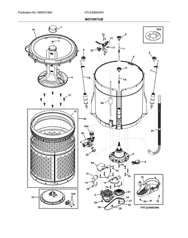 Motor/tub