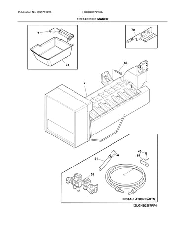 Freezer ice maker