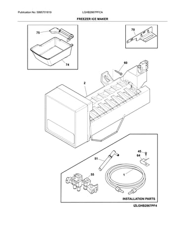 Freezer ice maker
