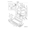 Frigidaire FPBS2777RF1 shelves diagram