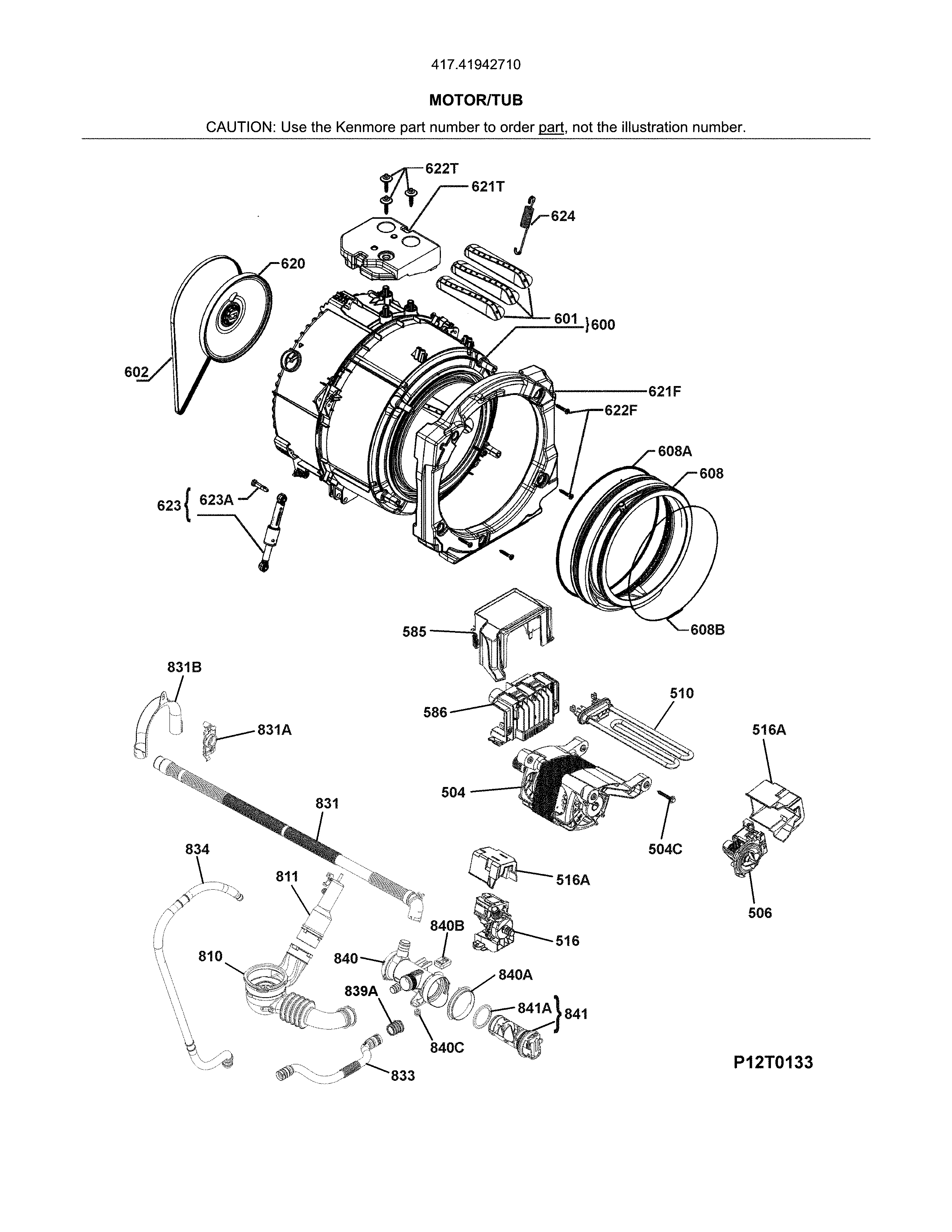 Motor/tub