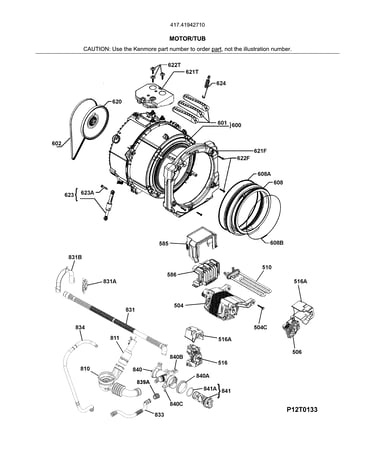 Motor/tub